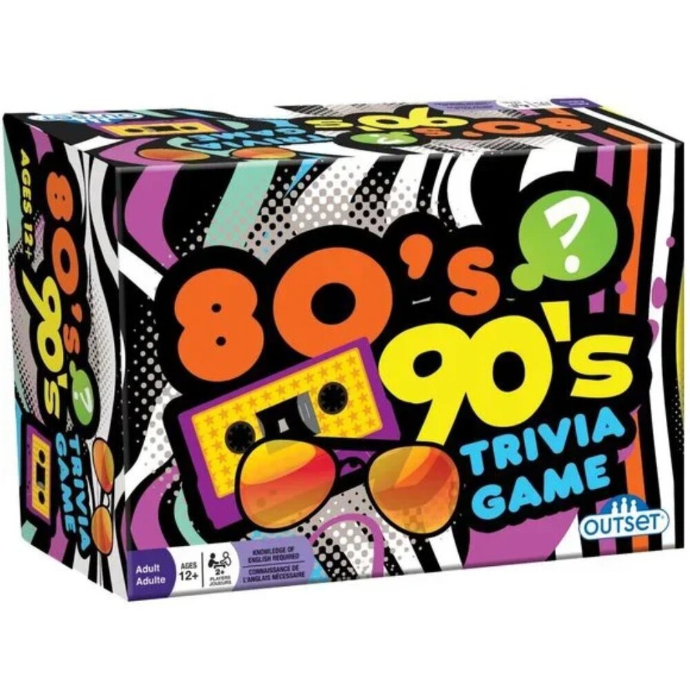 Y2K 80s 90s Trivia Game Set